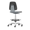 bimos Arbeitsstuhl Labsit mit Rollen, Sitz-H.560-810 mm, Kunstleder, Sitzsch. anthraz.