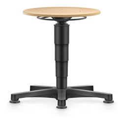 bimos Allround Hocker mit Gleiter, Holz, Sitzhöhe 450-650 mm