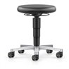 bimos ESD Hocker mit Rollen, Kunstleder schwarz, Sitzhöhe 450-650 mm