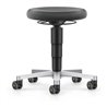 bimos ESD Hocker mit Rollen, Supertec schwarz, Sitzhöhe 450-650 mm