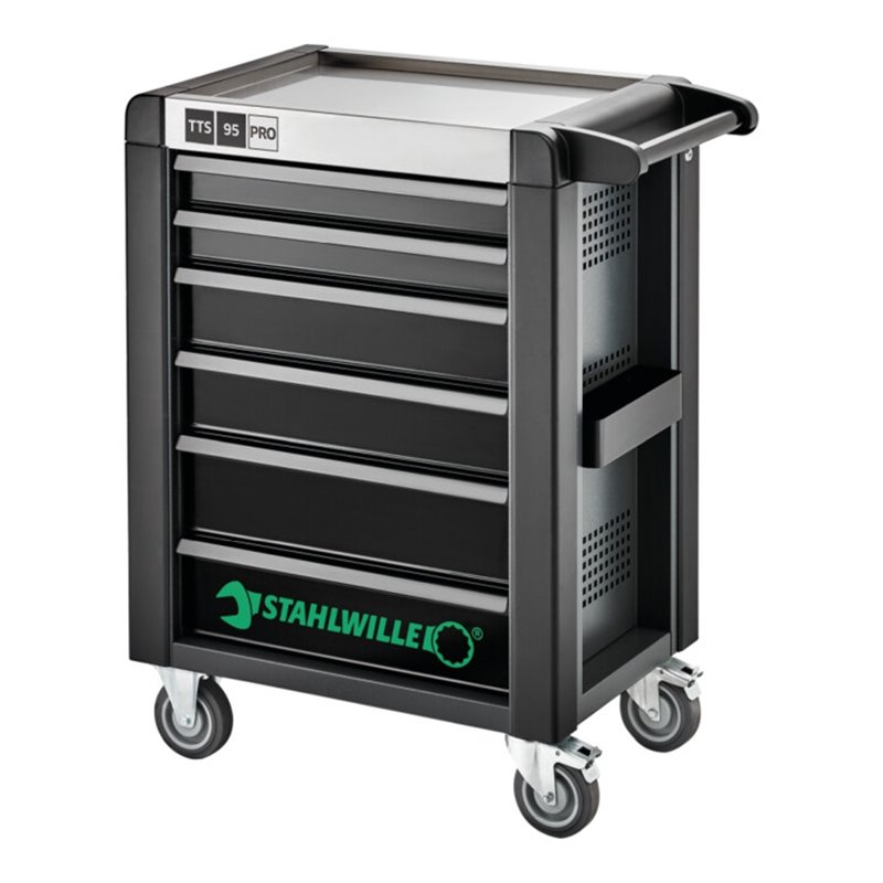 Stahlwille Werkstattwagen 95/6 PRO 6 Schubl. 496 x 827 x 1020 mm anthrazit, RAL 7016 schwarz RAL 9005
