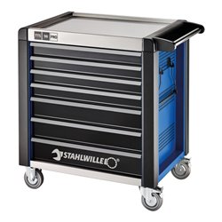 Stahlwille Werkstattwagen 98/7 PRO 7 Schubl. 651 x 1001 x 1020 mm blau, RAL 2703035 schwarz RAL 9005