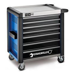 Stahlwille Werkstattwagen 98/7 PRO 7 Schubl. 651 x 1001 x 1020 mm blau, RAL 2703035 schwarz RAL 9005