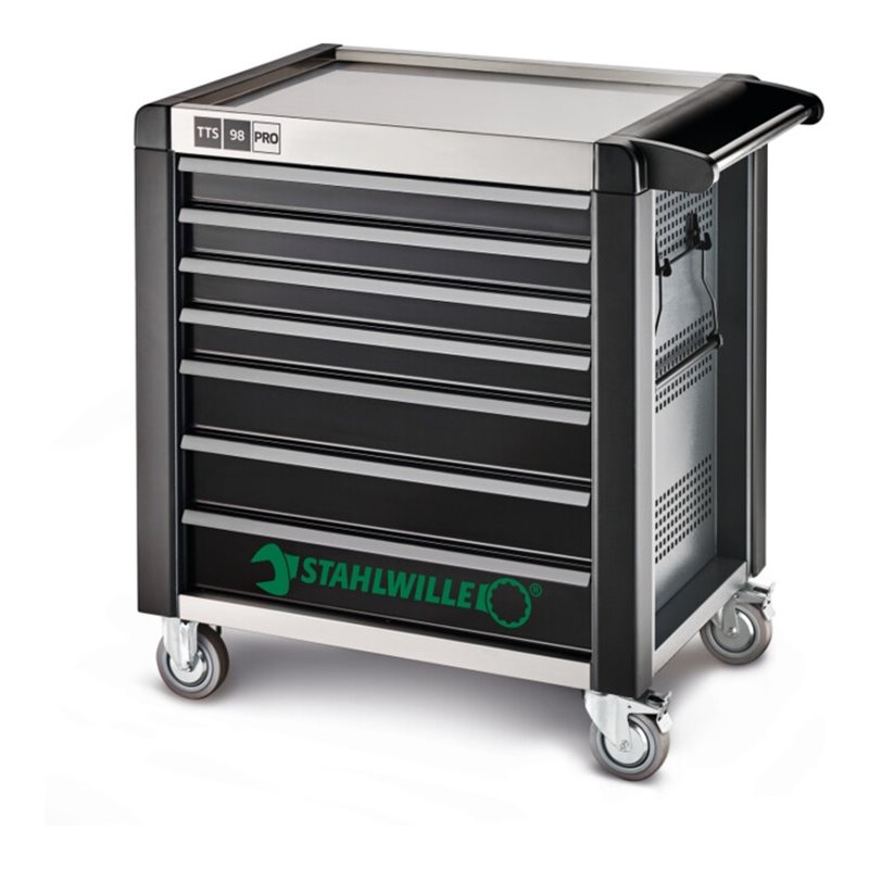 Stahlwille Werkstattwagen 98/7 PRO 7 Schubl. 651 x 1001 x 1020 mm anthrazit, RAL 7016 schwarz RAL 9005