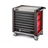 Stahlwille Werkstattwagen 98/8 PRO 8 Schubl. 651 x 1001 x 1020 mm rot, RAL 3020 schwarz RAL 9005