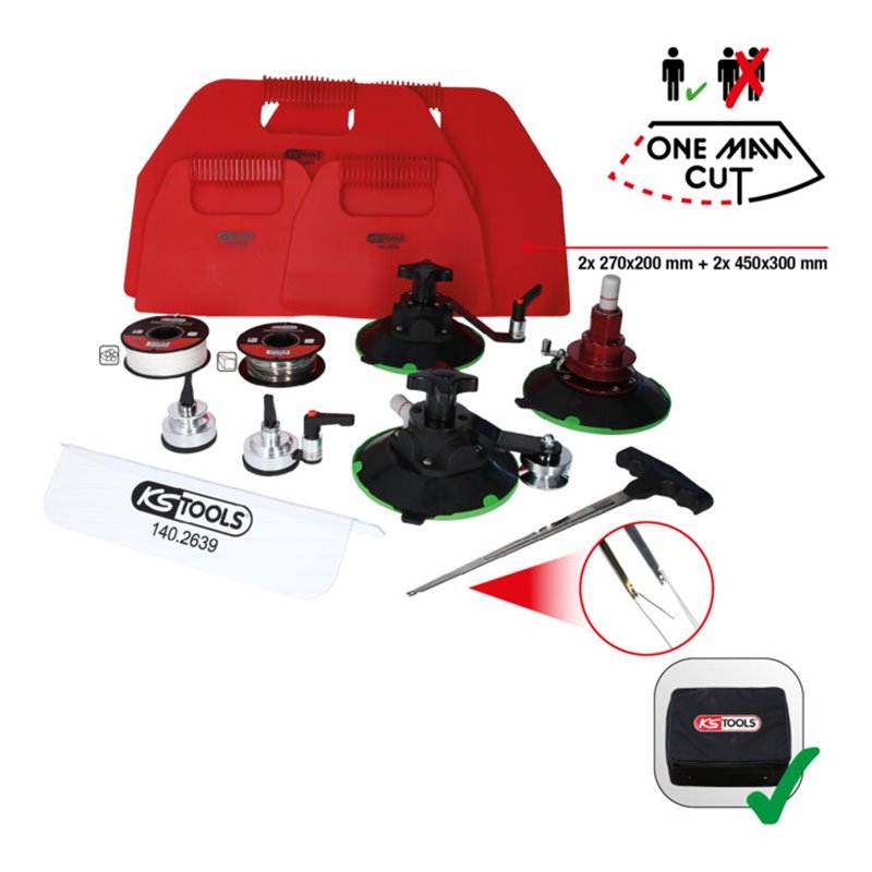 KS Tools Universal Ein-Mann-Betrieb-Scheiben-Austrenngerät, 13-tlg