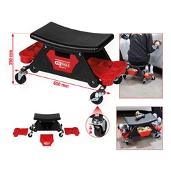 KS Tools Fahrbarer Hocker, L650xH350mm