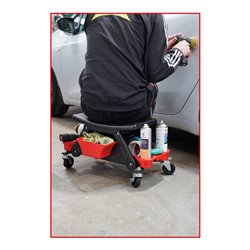 KS Tools Fahrbarer Hocker, L650xH350mm