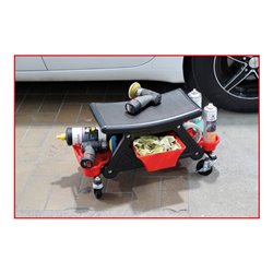 KS Tools Fahrbarer Hocker, L650xH350mm