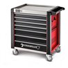 Stahlwille Werkstattwagen 98/7 PRO 7 Schubl. 651 x 1001 x 1020 mm rot, RAL 3020 schwarz RAL 9005