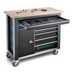 Stahlwille Mobile Werkbank WB 621 7 Schubl. anthrazit, RAL 7016 schwarz, RAL 9005 L.500mm x B.1150mm x H.1045mm
