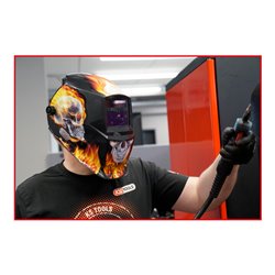 KS Tools Automatik-Schweißer-Schutzhelm, Flame Design