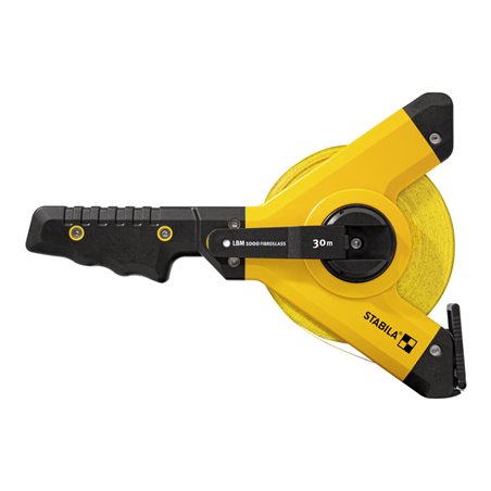 STABILA Rahmenbandmaß LBM 1000 Glasfaserband mit metrischer Skala, Universalhaken