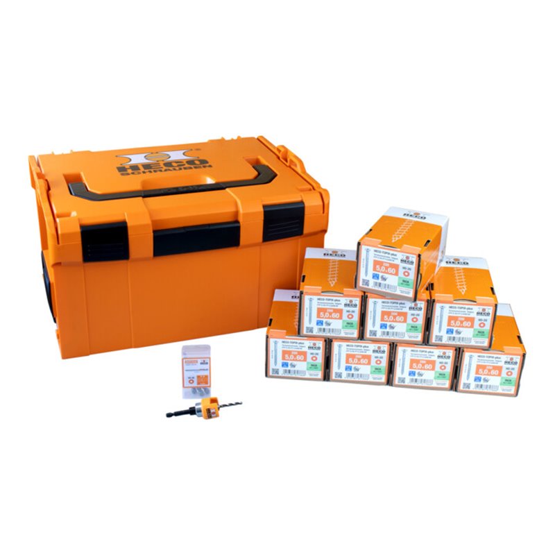 HECO Sortimentskoffer 'Terrasse 1', L-BOXX 238 inkl. Schrauben