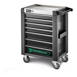 Stahlwille Werkzeugsortiment mit Werkstattwagen Nr.95/157QR Schubl.7 anthrazit, RAL 7016 157tlg