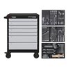 Kraftwerk Werkstattwagen LT LINE LT700, 7 Schubladen, 155-tlg.
