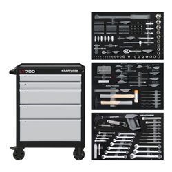 Kraftwerk Werkstattwagen LT LINE LT700, 5 Schubladen, 259-tlg.