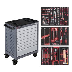 Kraftwerk Werkstattwagen BT700 8 Schubladen 143-tlg.