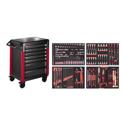 Kraftwerk Werkstattwagen PRO LINE PT800 7 Schubladen 238-tlg.