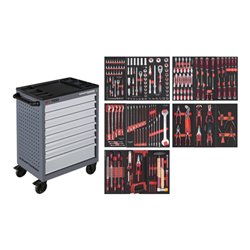 Kraftwerk Werkstattwagen BT700 8 Schubladen 236-tlg.