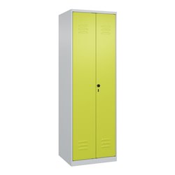 C+P PSA Doppel-Spind Classic PLUS, 2 Abteile, 1850x600x500mm, 7035/0024 Verschluss Sicherheits-Drehriegel