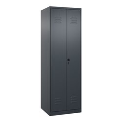 C+P PSA Doppel-Spind Classic PLUS, 2 Abteile, 1850x600x500mm, 7016/7016 Verschluss Sicherheits-Drehriegel