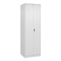 C+P PSA Doppel-Spind Classic PLUS, 2 Abteile, 1850x600x500mm, 9016/9016 Verschluss Sicherheits-Drehriegel