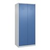 C+P PSA Doppel-Spind Classic PLUS, 2 Abteile, 1850x800x500mm, 7035/5023 Verschluss Zylinderschloss