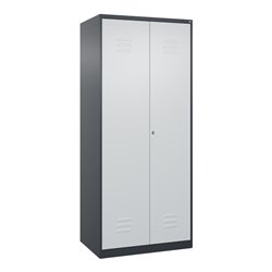 C+P PSA Doppel-Spind Classic PLUS, 2 Abteile, 1850x800x500mm, 7016/7035 Verschluss Zylinderschloss