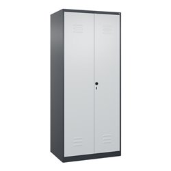 C+P PSA Doppel-Spind Classic PLUS, 2 Abteile, 1850x800x500mm, 7016/7035 Verschluss Sicherheits-Drehriegel