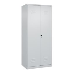 C+P PSA Doppel-Spind Classic PLUS, 2 Abteile, 1850x800x500mm, 7035/7035 Verschluss Sicherheits-Drehriegel