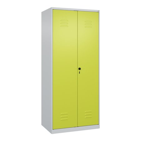 C+P PSA Doppel-Spind Classic PLUS, 2 Abteile, 1850x800x500mm, 7035/0024 Verschluss Sicherheits-Drehriegel