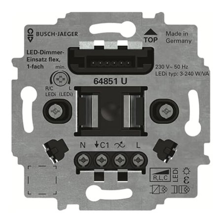 Busch-Jaeger LED-Tastdimmer-Einsatz flex 64851 U