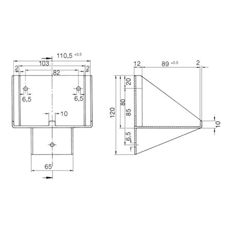 Ceag Notlichtsysteme Wandkonsole für W276.3/4 11145000492