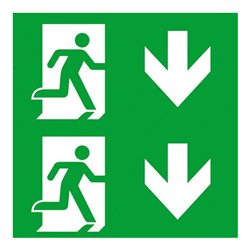 Ceag Notlichtsysteme Piktogrammscheibe 2-seitig LED PU/PU 40071354504