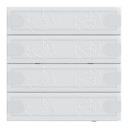 Gira KNX Tastsensor 4 Komfort 4f TS4 ws 5004003