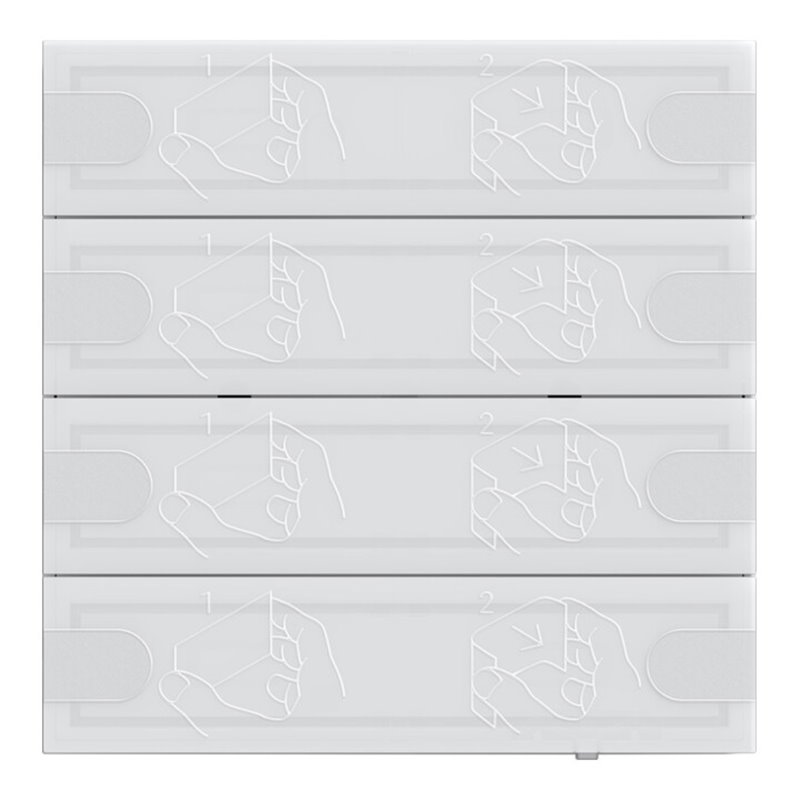 Gira KNX Tastsensor 4 Komfort 4f TS4 ws 5004003