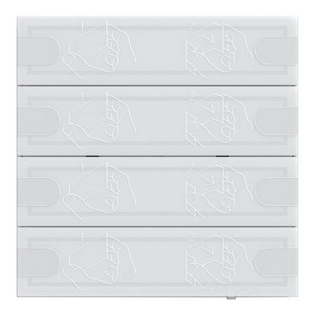 Gira KNX Tastsensor 4 Komfort 4f TS4 ws 5004003