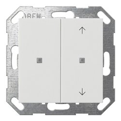 Gira KNX Taster Wippe 2f rws unbedruckt/Pfeile 517503