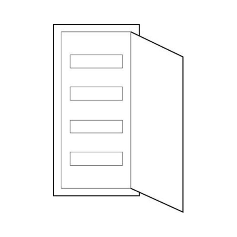 ABN Kleinverteiler Hohlw. mit Tür A48HW