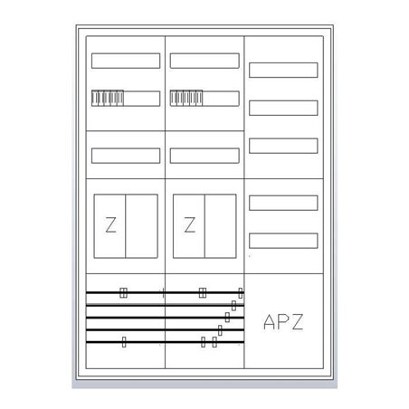 ABN Zählerschrank eHZ 2Z 2R 1V1APZ S37EA322