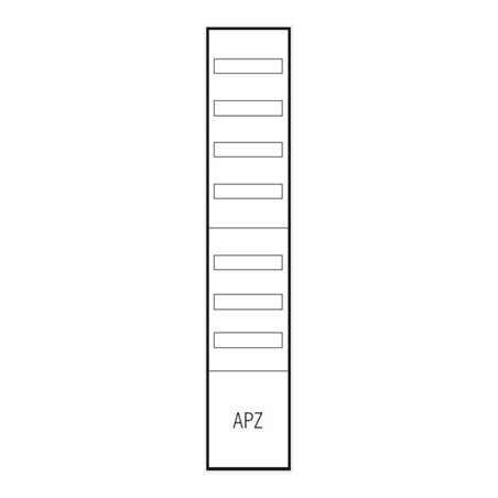 ABN Verteilerfeld 1V 1APZ 250x300mm VA19