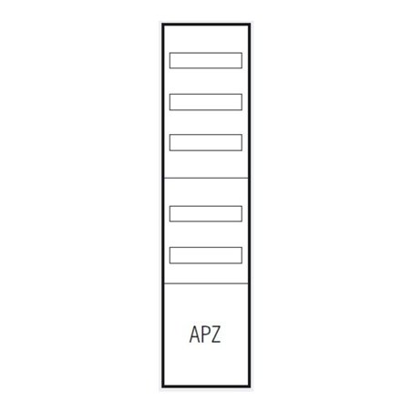 ABN Verteilerfeld 1V 1APZ 250x300mm VA17