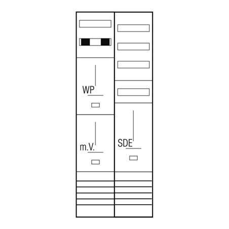 ABN Komplett-Zählerplatz ohne SH 5-polig Z29E924N