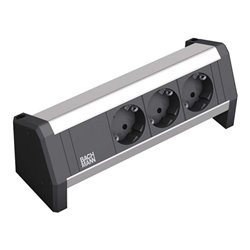 Bachmann Steckdosenleiste 3xSchutzk.schwarz 902.0048