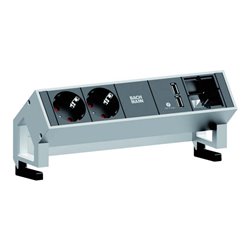 Bachmann Steckdoseneinheit ws 2xSchutzk.1xUSB1xABD 902.228