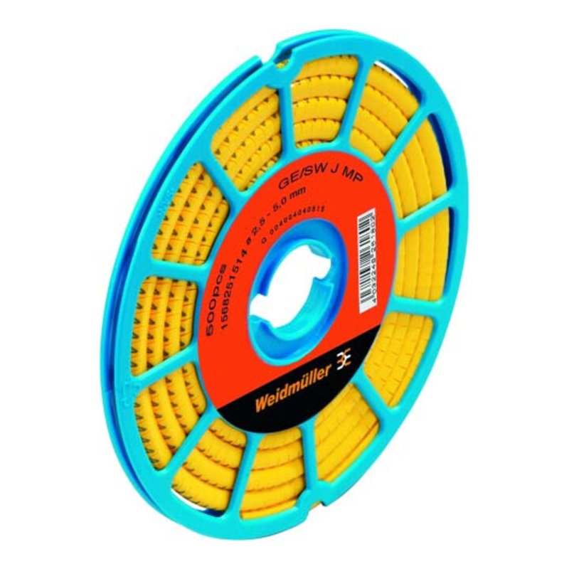 Weidmüller Leitermarkierer Zahl 4 gelb1, 5-4 CLI C1-3GE/SW CD