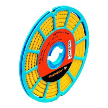 Weidmüller Leitermarkierer Zahl 4 gelb1, 5-4 CLI C1-3GE/SW CD