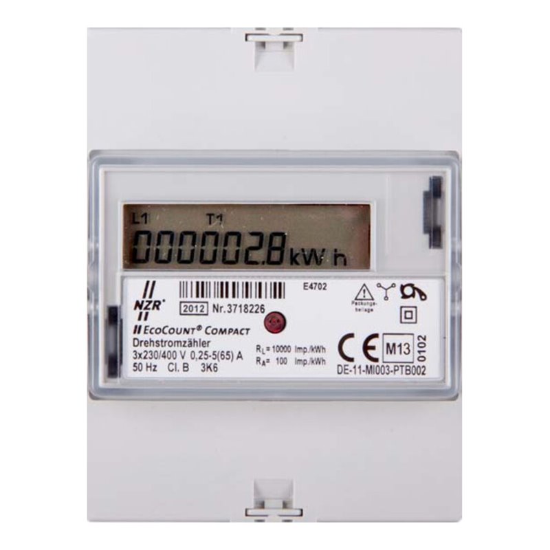 NZR DS-Hutschienenzähler 3x230/400V EcoCount, 33220216