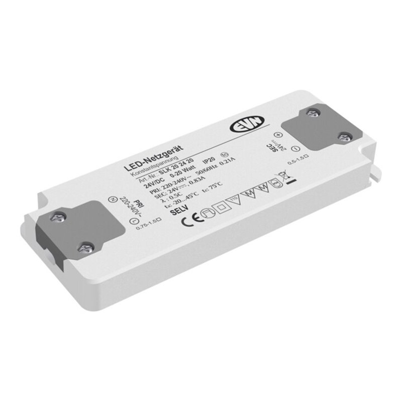 EVN Lichttechnik LED-Netzgerät 24VDC 0-20W IP21 SLK202420